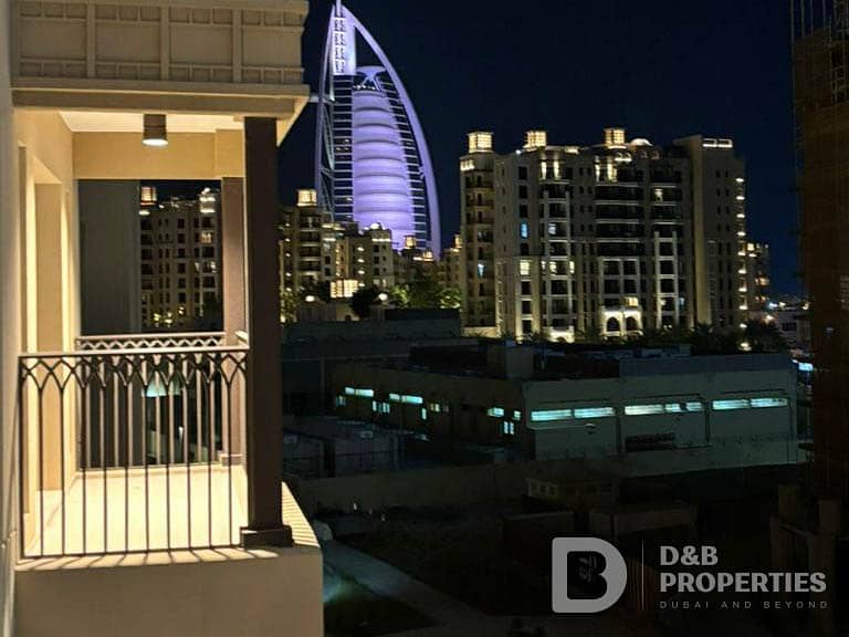 Burj Al Arab view | Fully Furnished | Vacant