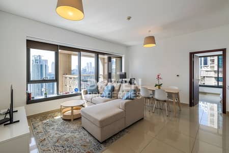 1 Bedroom Apartment for Rent in Downtown Dubai, Dubai - High Floor Apt w/ Spacious Balcony | Unfurnished