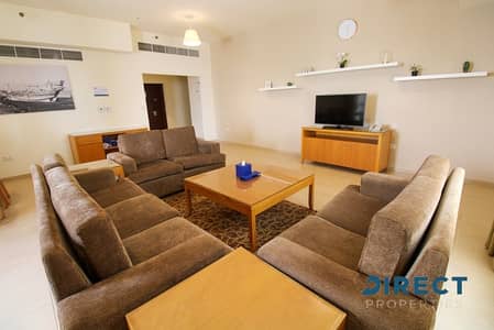 3 Bedroom Apartment for Rent in Jumeirah Beach Residence (JBR), Dubai - Big Terrace |With Private Pool| All Bills included