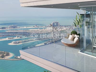 4 Bedroom Penthouse for Sale in Dubai Harbour, Dubai - Above 50th Floor | Half Floor | Panoramic Sea View