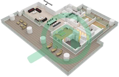 Vela by Omniyat - 3 Bedroom Apartment Type G Floor plan