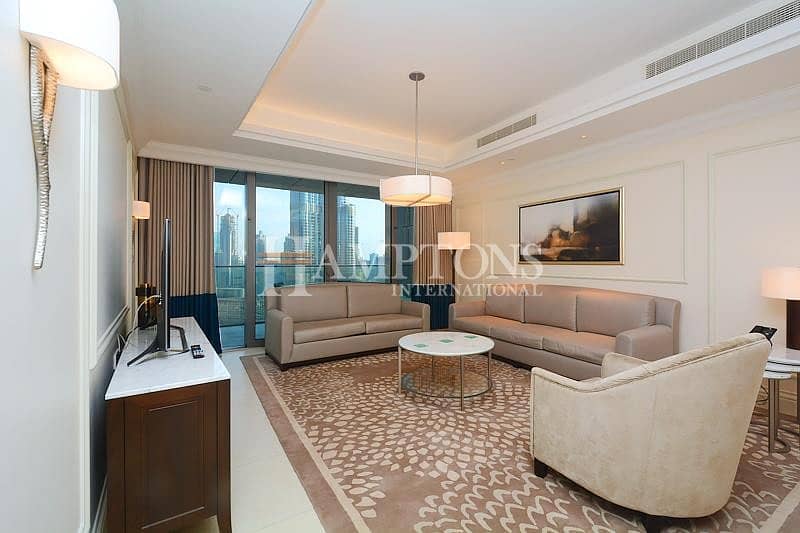 Fully Furnished 2BR | Burj Khalifa View