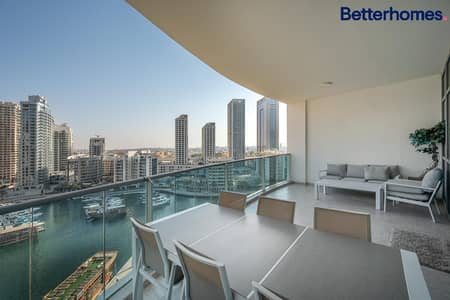 3 Bedroom Apartment for Sale in Dubai Marina, Dubai - Full Marina View | Bright unit | Spacious | Upgrades