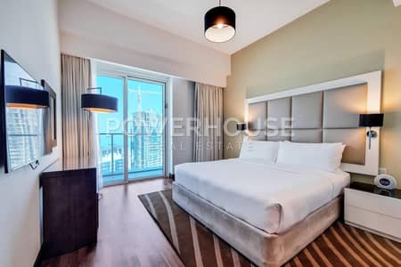 2 Bedroom Hotel Apartment for Rent in Al Sufouh, Dubai - Balcony | Sea View | Bills Included