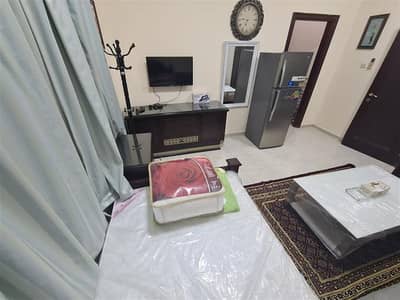Studio for Rent in Khalifa City, Abu Dhabi - Monthly 2700 Spacious Fully Furnished Studio With Shared Pool Separate Kitchen Near By Safeer Mall