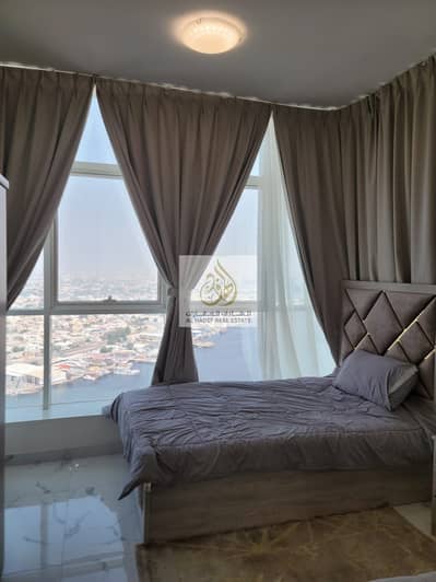 2 Bedroom Apartment for Rent in Corniche Ajman, Ajman - Apartment two rooms and a hall on the Corniche Ajman