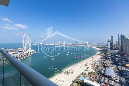 2 Bedroom Apartment for Rent in Jumeirah Beach Residence (JBR), Dubai - view from balcony . jpeg