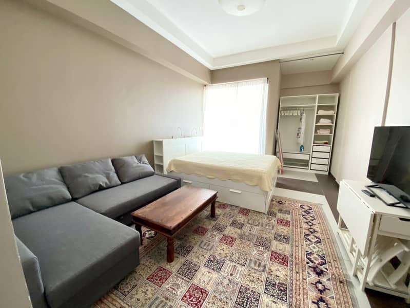 Furnished Studio With Balcony for Sale in Freehold Building