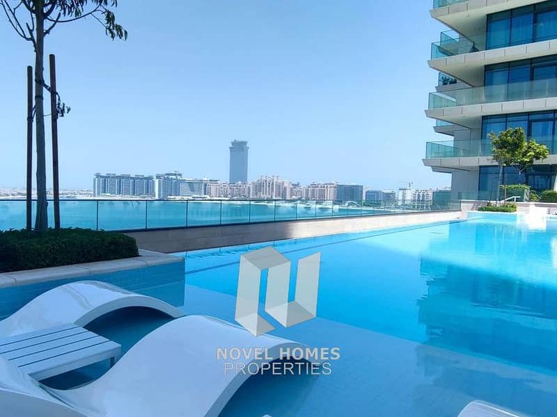位于迪拜港，艾玛尔海滨社区，海滩风光公寓小区 1 卧室的公寓 155000 AED - 8837682