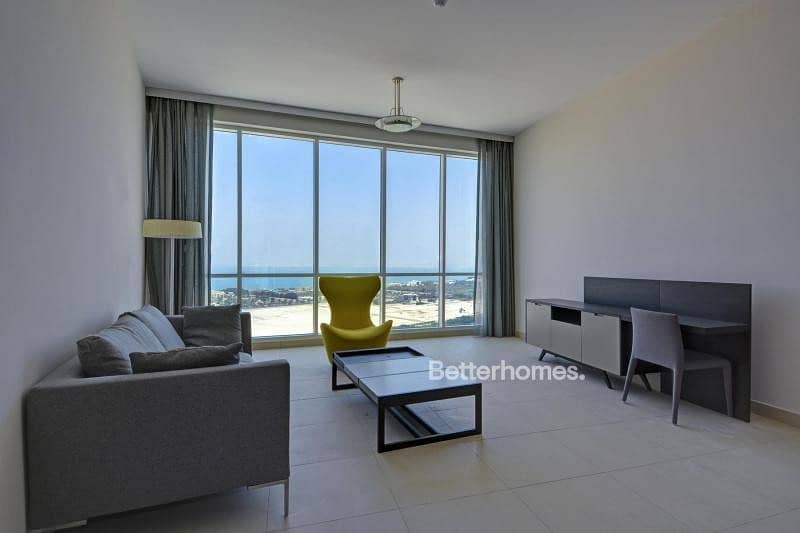 2 bed mid floor full sea view furnished