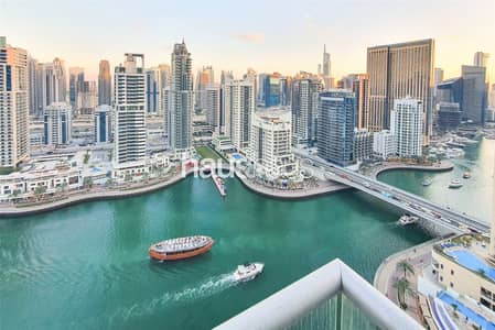 2 Bedroom Apartment for Sale in Dubai Marina, Dubai - 2 Balconies | Marina/Sea views | High floor