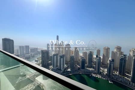 4 Bedroom Apartment for Rent in Dubai Marina, Dubai - Marina and Sea View | High Floor | Vacant