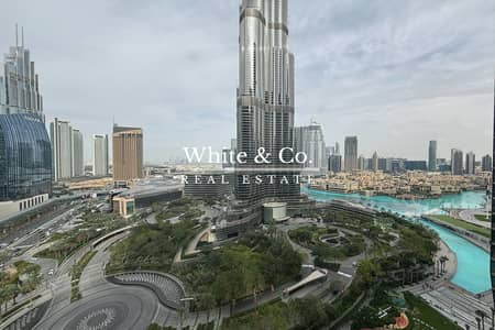 2 Bedroom Flat for Rent in Downtown Dubai, Dubai - Full Burj View I Serviced I Available Now