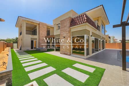5 Bedroom Villa for Rent in Jumeirah Golf Estates, Dubai - Golf Course Views | Private Pool | Vacant