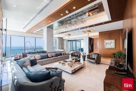 4 Bedroom Penthouse for Sale in Jumeirah Beach Residence (JBR), Dubai - Custom Italian upgraded-Penthouse- 360 Sea View