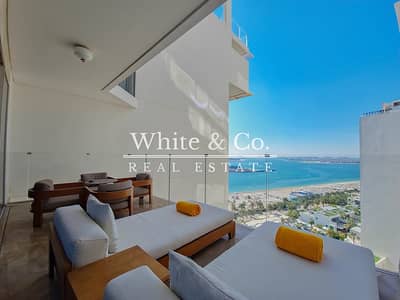 2 Bedroom Apartment for Sale in Palm Jumeirah, Dubai - Serviced Beachfront | Sea View | Maid Room