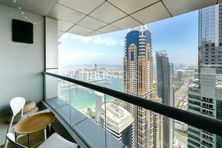 1 Bedroom Flat for Sale in Dubai Marina, Dubai - Vacant On Transfer | Upgraded | Palm View