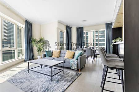 2 Bedroom Flat for Rent in Dubai Marina, Dubai - NEW UNIT! Furnished 2BR + Maids Room | Al Majara 5