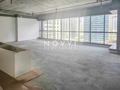 Office for Rent in Jumeirah Lake Towers (JLT), Dubai - Shell and Core | Panoramic View