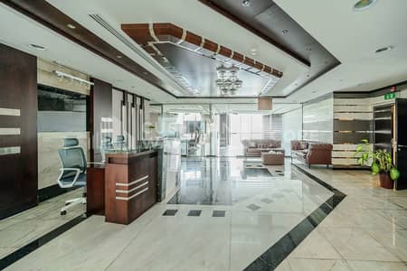 Office for Rent in Jumeirah Lake Towers (JLT), Dubai - Fitted and Furnished Office | High Floor