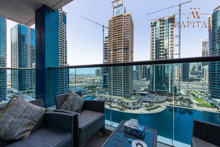2 Bedroom Flat for Rent in Jumeirah Lake Towers (JLT), Dubai - Luxury Apartment | Fully Furnished | Lake view