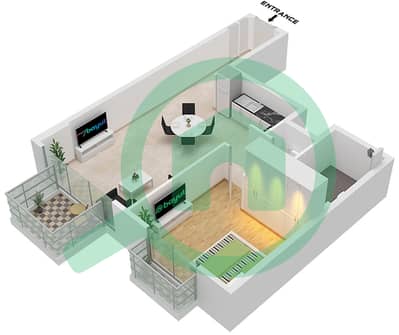 Celadon - 1 Bedroom Apartment Type/unit A5 / UNIT 3,7,8 FLOOR 3,5 Floor plan