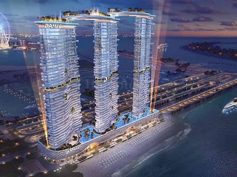 位于迪拜港，卡瓦利达马克海湾综合公寓，DAMAC 海湾大厦 B 座 1 卧室的公寓 2900000 AED - 8928150
