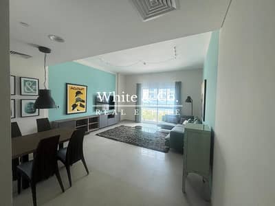 1 Bedroom Flat for Rent in Motor City, Dubai - Vacant Now | Balcony | Partly Furnished