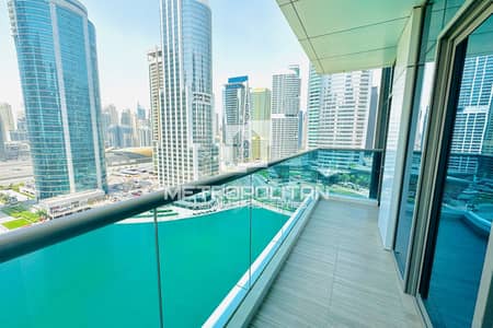 2 Bedroom Apartment for Rent in Jumeirah Lake Towers (JLT), Dubai - Full Lake View | Vacant 2BR with Maids Room