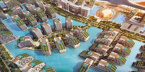 شقة 1 غرفة نوم للبيع في دبي الجنوب، دبي - Azizi-Venice-Dubai-Aerial-View (1). jpg