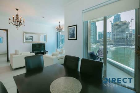 شقة 2 غرفة نوم للايجار في دبي مارينا، دبي - شقة في بوبورت،مارينا بروميناد،دبي مارينا 2 غرف 250000 درهم - 8972118