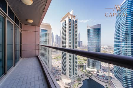 2 Bedroom Flat for Rent in Jumeirah Lake Towers (JLT), Dubai - Large Layout | 2 bedroom plus storage | Lake View