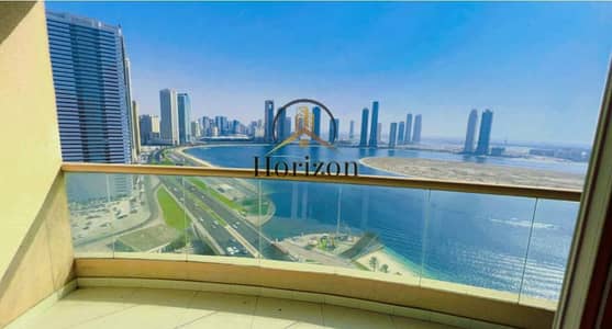 3 Bedroom Apartment for Rent in Al Khan, Sharjah - Spacious 3bhk,Master Bedroom,Full Coriche view/AC Chiller Free/Parking free | New Tower