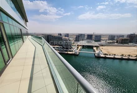3 Bedroom Flat for Rent in Al Raha Beach, Abu Dhabi - Full Sea View | Largest Balcony | Maids Room