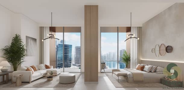 2 Bedroom Flat for Sale in Business Bay, Dubai - One River Point - Penthouse bedroom-min-min. jpg