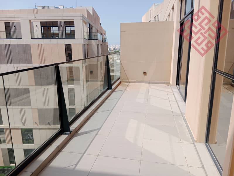 Luxurious brand new big terrace one bedroom with all facilities available in 55k.