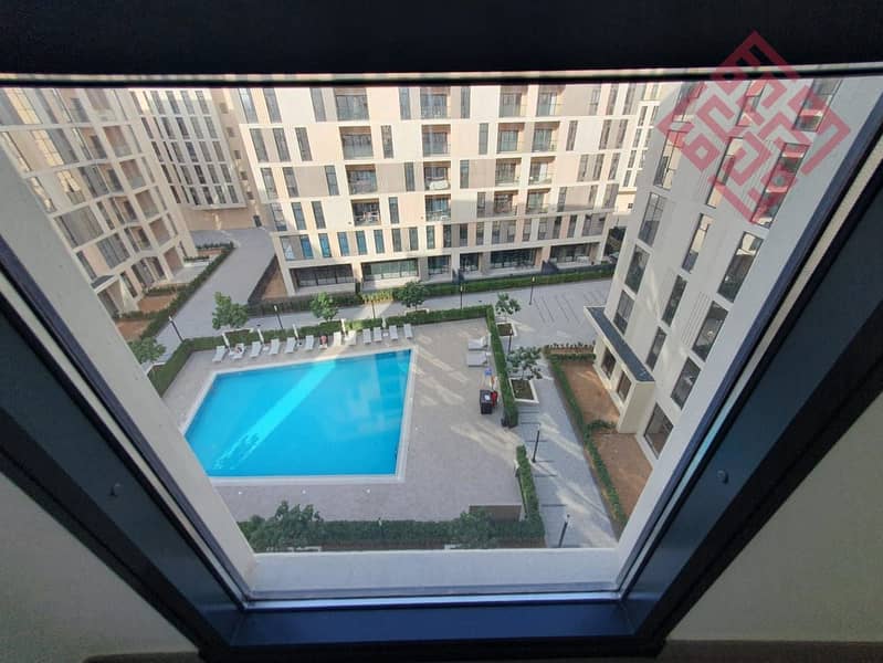 Gorgeous Swimming pool viewing one BHK for sale in AL mamsha Community price 650k