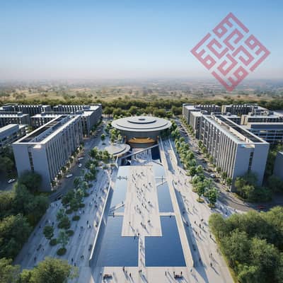 2 Bedroom Apartment for Sale in Aljada, Sharjah - 230808_Aerial-view. jpg