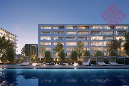 1 Bedroom Flat for Sale in Aljada, Sharjah - sokon-4-210905-Backside-Pool-view-B. jpg