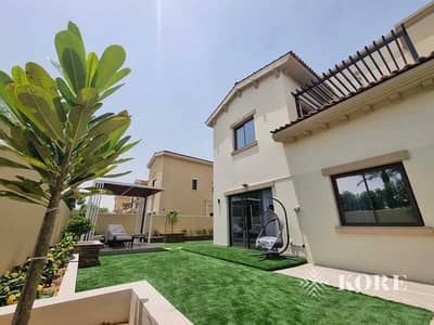 3 Bedroom Townhouse for Rent in Reem, Dubai - Furnished And Upgraded Corner Villa| Single Row