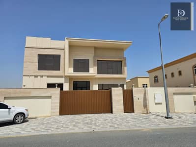 For sale in Sharjah area Al-Hoshi, new villa, first resident special location Close to all services Freehold for all Arab nationalities It consists of ground and first The ground floor consists of Large hall with sinks and bathroom A large