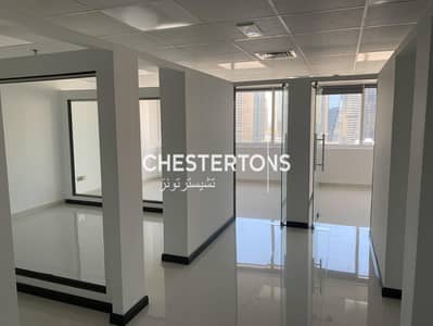 Office for Rent in Jumeirah Lake Towers (JLT), Dubai - Vacant, Partitioned, SZR View, Fitted Office