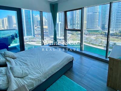2 Bedroom Flat for Rent in Jumeirah Lake Towers (JLT), Dubai - Corner Unit | Lake View | Vacant In July