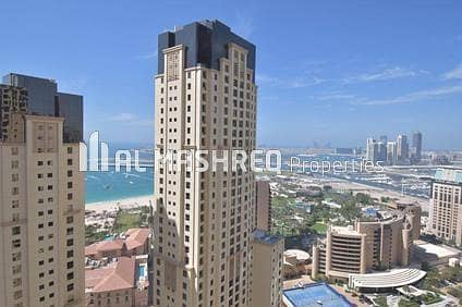 3 Bedroom Flat for Rent in Jumeirah Beach Residence (JBR), Dubai - Sea View | High Floor | Well Maintained