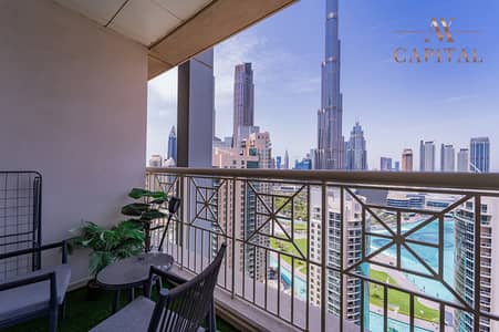 2 Bedroom Apartment for Rent in Downtown Dubai, Dubai - Full Burj Fountain View | High Floor | Furnished