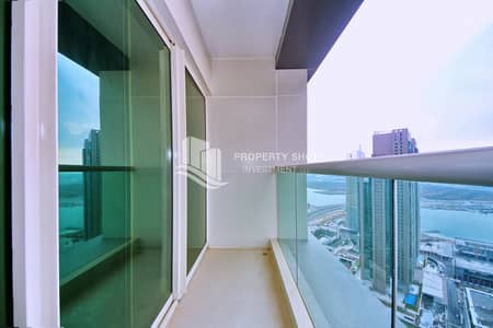 1 Bedroom Apartment for Sale in Al Reem Island, Abu Dhabi - 1-bedroom-abu-dhabi-apartment-al-reem-island-marina-square-al-maha-tower-balcony. JPG