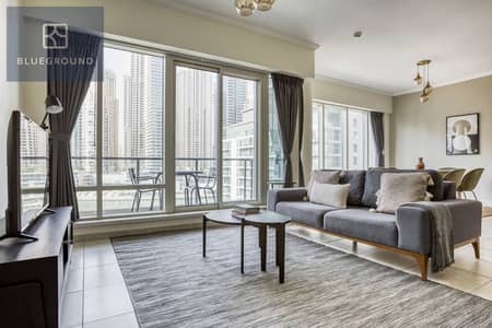 2 Bedroom Flat for Rent in Dubai Marina, Dubai - Sea View | Furnished | Pool & Gym