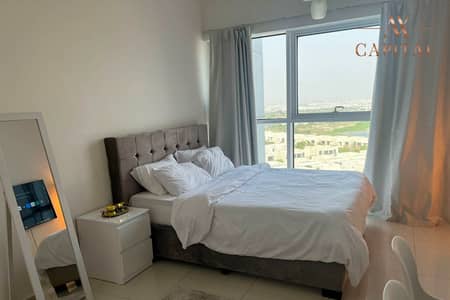 Studio for Rent in DAMAC Hills, Dubai - Fully Furnished | Golf View | High Floor