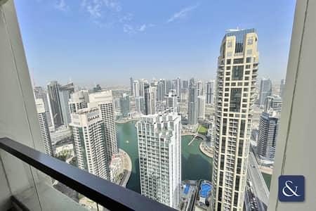 2 Bedroom Apartment for Rent in Jumeirah Beach Residence (JBR), Dubai - Two Bedroom | Marina Views | High Floor