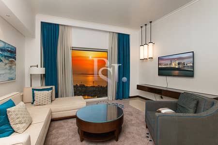 1 Спальня Апартамент в аренду в  Марина, Абу-Даби - fairmonth-marina-residence-abu-dhabi-living-area (2) 1BR. JPG